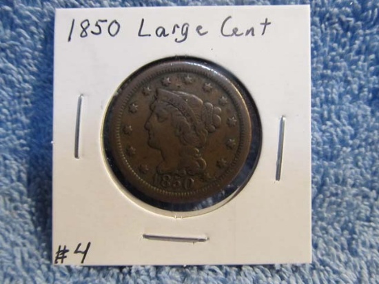 1850 LARGE CENT F