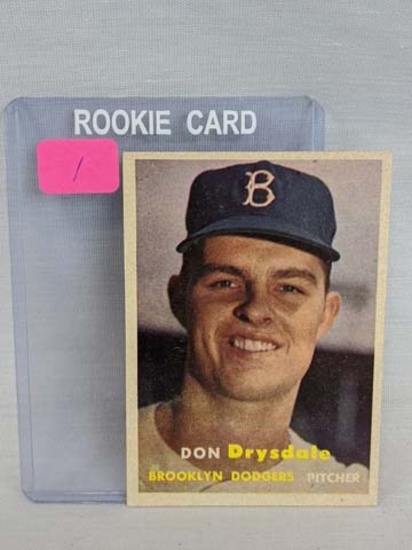 Don Drysdale 1957 Topps Rookie card