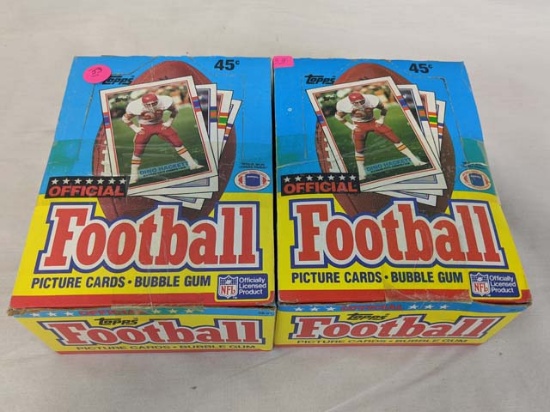 1989 Topps 2  football unopened wax boxes sealed