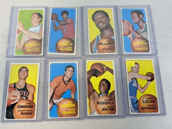 1970-1971 Topps basketball stars lot of 8