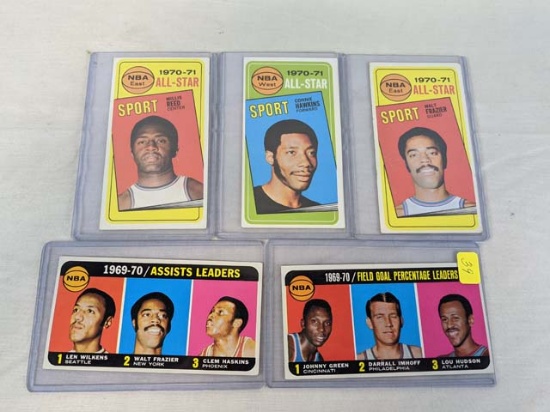 1970 Topps basketball star lot of 5