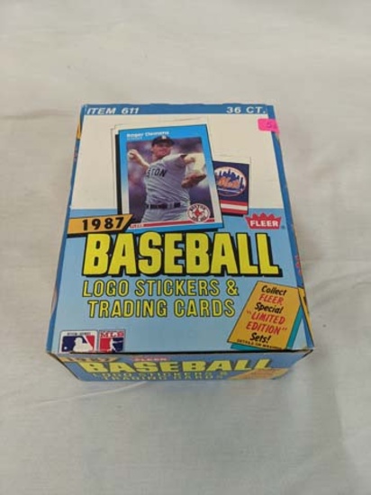 1987 Fleer baseball unopened box