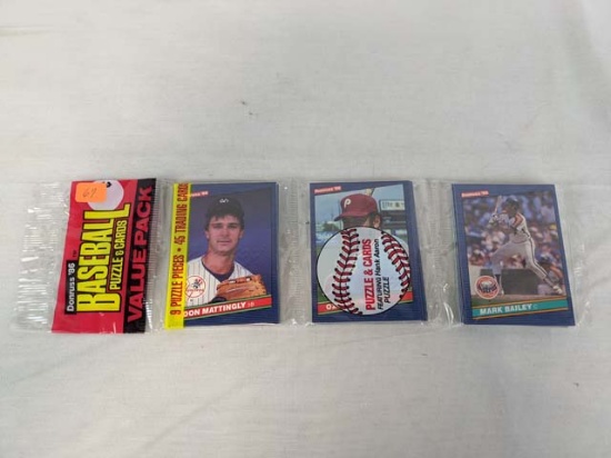 1986 Donruss grocery pack with Don Mattingly on top