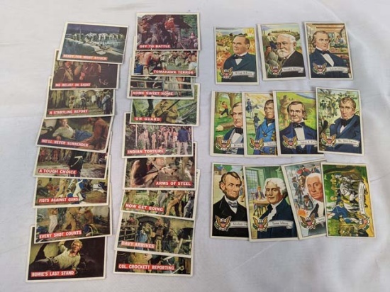 Vintage nonsport lot of 30 including: Davy Crockett and President cards