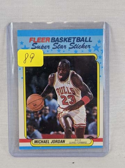 Michael Jordan 1988 Fleer superstar sticker