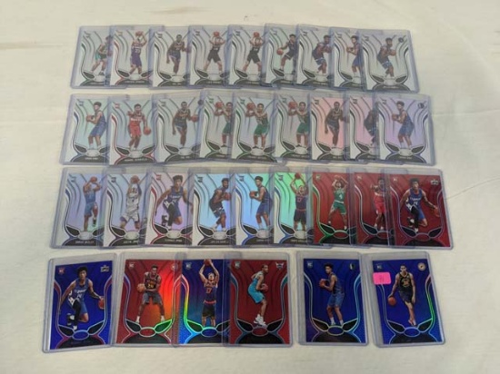 2019-2020 Panini certified basketball Rookie lot w/red & blue