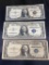 3- 1935D Silver Certificates