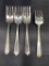 4- Westmoreland Sterling Forks, each fork weighs 33.93 grams, total weight of 135.72 grams