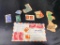Assorted Cancelled stamps, and one Air Mail Envelope Front
