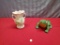 Hull USA H-5-6 1/2 Vase, and pottery frog