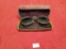 Pair of vintage glasses with case