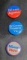 3- Presidential Campaign buttons