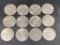12- assorted Eisenhower Dollars, with some Bicentennial's included