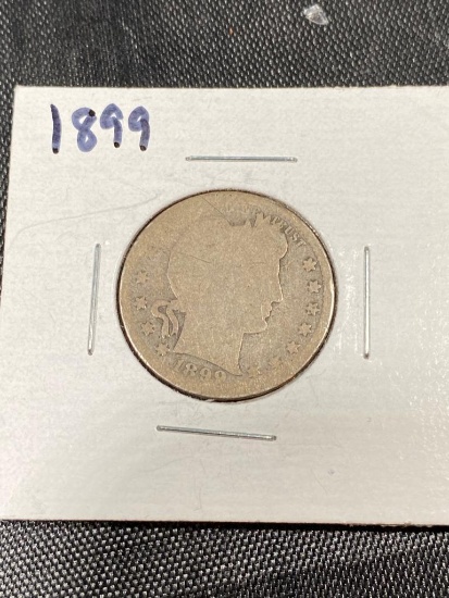 1899 Barber Quarter Dollar