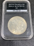 1921 Morgan Silver Dollar in case