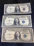 3- 1935D Silver Certificates