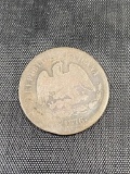 1876 Mexico 50 Centavos, .903 silver