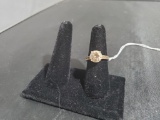 .925 Stamped Ring, 3.97 grams total weight, size 8
