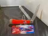 Case XX 4254 SS 2 blade trapper, with US Flag Shield