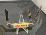 Case XX 6318SS 3 Blade Stockman, with Ace USA branding