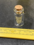 Case XX Small Bottle with Cork, approx 2 inches tall
