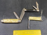 3- USA Made Pocket knives, great every day carry knives