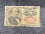 1874 25 Cent Fractional Currency