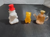 Avon Cologne Bottles, Chipmunk, Hippo, and water can