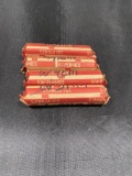 4- Rolls of assorted Wheat Cents