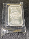 One Troy Ounce Bar of .999 Fine Silver