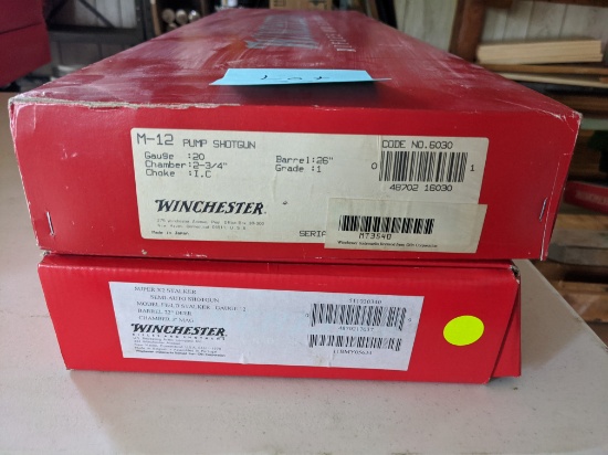 Winchester Model 12  20 Ga. Super x2 12 Ga. Boxes