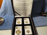 2014 AM. GOLD EAGLE 4-PIECE SET NGC MS69 IN PRESENTATION BOX