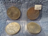 1890,2-96,98, MORGAN DOLLARS (4-COINS) BU