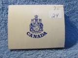 1975 CANADIAN CANOE SILVER DOLLAR IN HOLDER