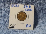 1878S $2.50 LIBERTY HEAD GOLD PIECE AU