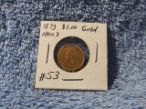 1873 $1. GOLD PC. EX-JEWELRY