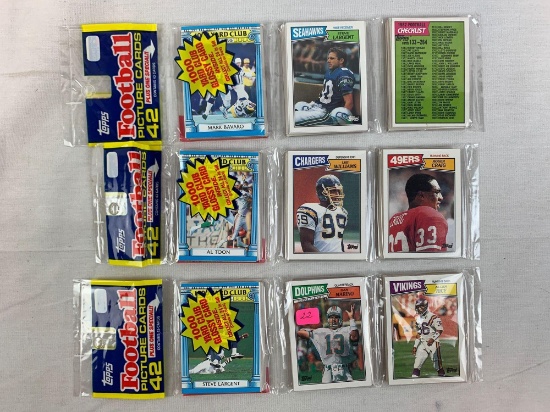 1987 Topps football 3 grocery packs