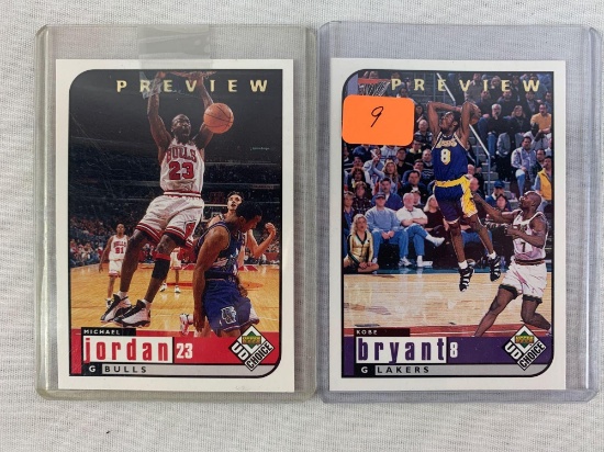 Michael Jordan & Kobe Bryant Upper Deck (Preview cards)