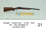 Stoeger    Coach Gun    12 GA    SxS    20