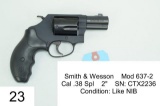 Smith & Wesson    Mod 637-2    Cal .38 Spl    2