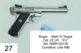 Ruger    Mark IV Target    Cal .22 LR    5½