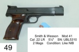 Smith & Wesson    Mod 41     Cal .22 LR    5½