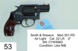 Smith & Wesson    Mod 351-PD    Air Light    Cal .22 LR    2