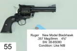 Ruger    New Model Blackhawk    .357 Mag/9mm    4?