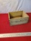 Small Vintage wooden box, approx 11 inches long, National MFG Co. Sterling Ill