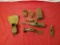 8 assorted hammer heads, some body, some blacksmith and one adze included