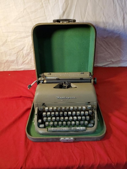 Remington Quiet Riter Typewriter with carry case