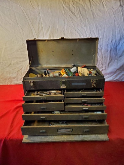 Craftsman Machinist Toolbox with assorted tools