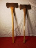 Pair of double bit axes