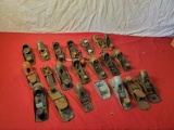Large collection of block planes, some are parts models, some complete